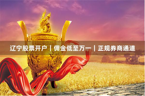 辽宁股票开户｜佣金低至万一｜正规券商通道